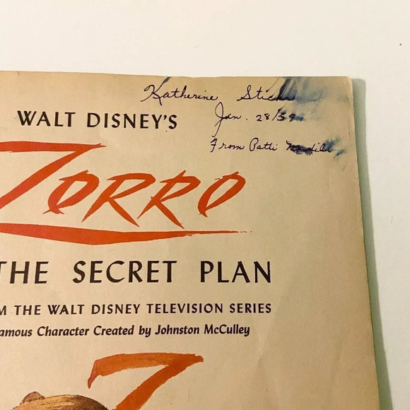 Vintage 1958 Disneys Zorro and the Secret Plan A Little Golden Book - Picture 7 of 16
